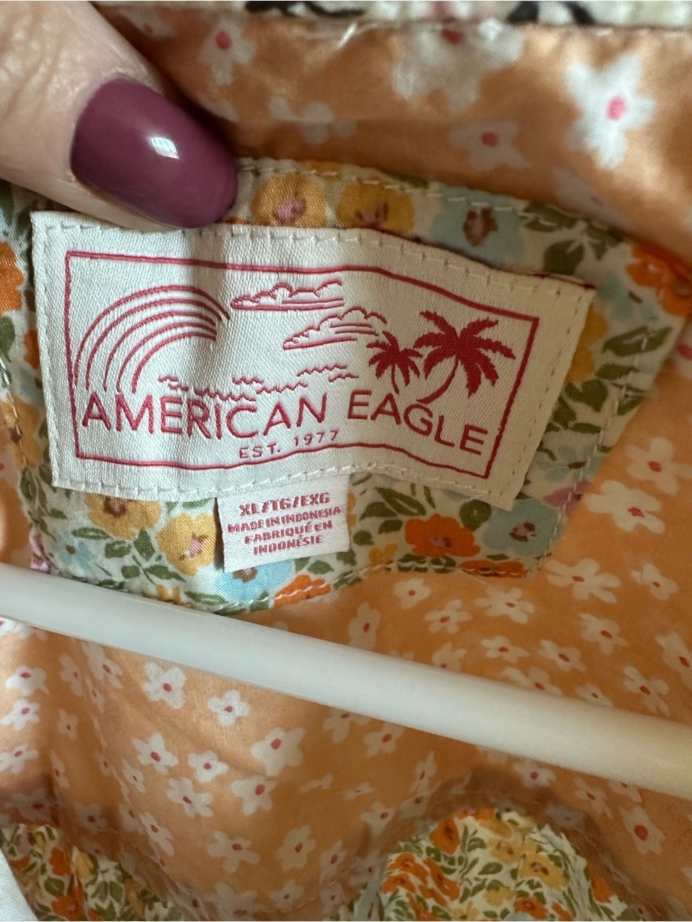 American Eagle Outfitters 100% Cotton floral Button-Up-CottageCore!! - Picture 3 of 9
